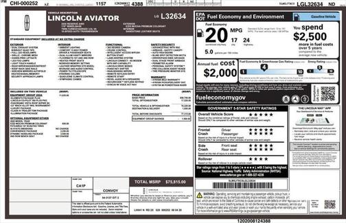 2020 Lincoln Aviator Reserve AWD