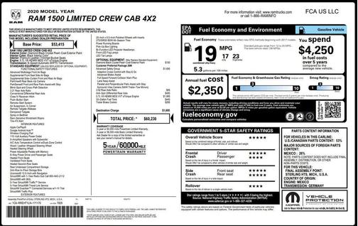 2020 RAM 1500 Limited