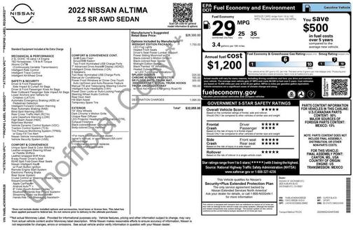 2022 Nissan Altima SR Intelligent AWD