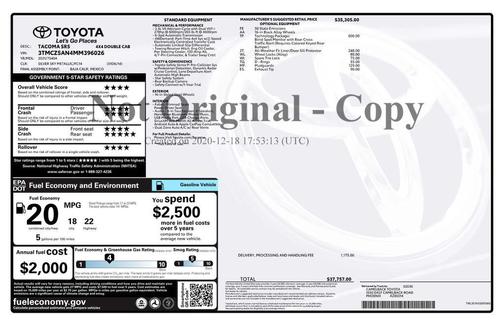 2021 Toyota Tacoma SR5