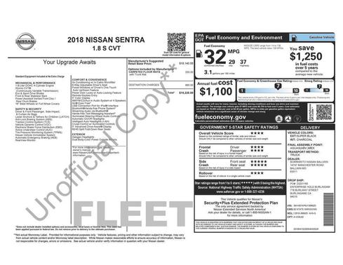 2018 Nissan Sentra S