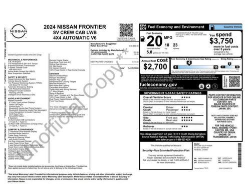 2024 Nissan Frontier SV