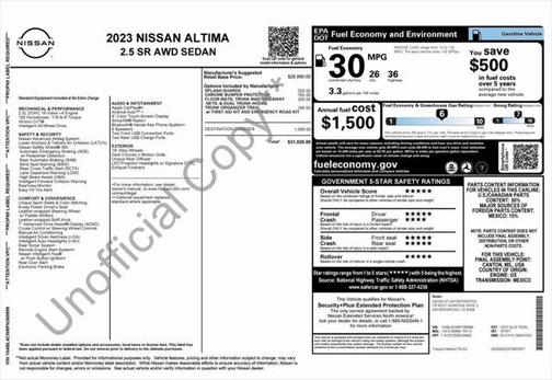 2023 Nissan Altima SR Intelligent AWD