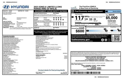 2023 Hyundai IONIQ 6 Limited