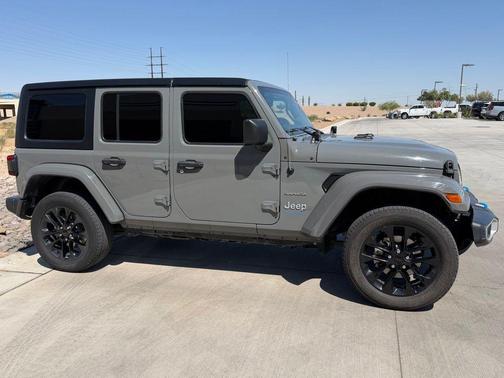 Sting-Gray Clearcoat 2023 Jeep Wrangler 4xe Sahara