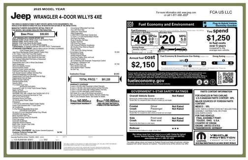 2025 Jeep Wrangler 4xe Willys