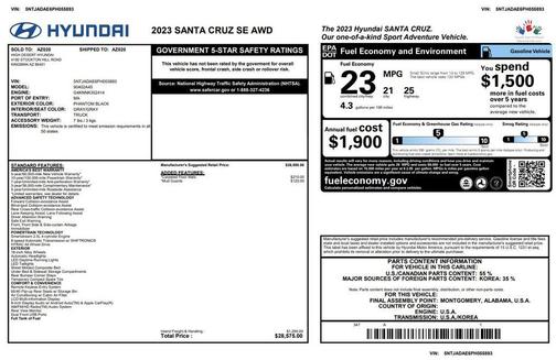 2023 Hyundai SANTA CRUZ SE