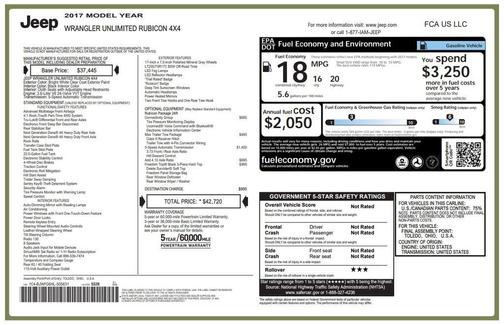 2017 Jeep Wrangler Unlimited Rubicon