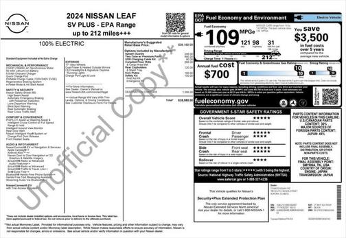 2024 Nissan Leaf SV PLUS