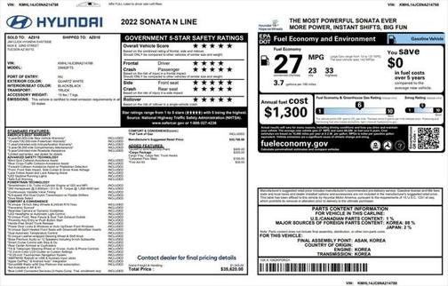 2022 Hyundai SONATA N Line