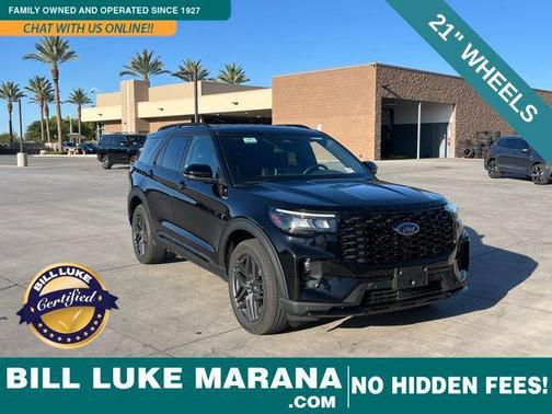 Agate Black Metallic 2025 Ford Explorer ST-Line