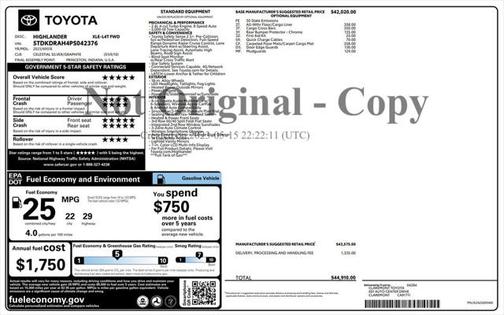 2023 Toyota Highlander XLE