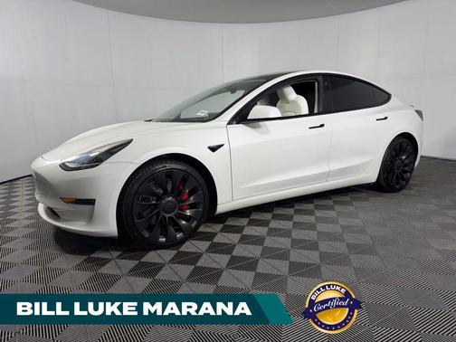 Pearl White 2023 Tesla Model 3 Performance