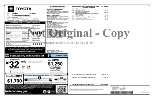 2024 Toyota Camry SE