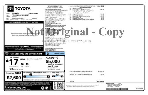 2023 Toyota 4Runner TRD Sport