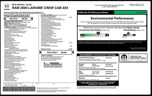 2024 RAM 2500 Laramie Crew Cab 4x4 6'4' Box