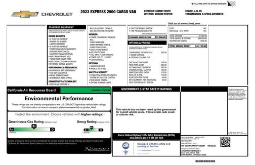 2023 Chevrolet Express 2500 RWD 2500 Regular Wheelbase WT