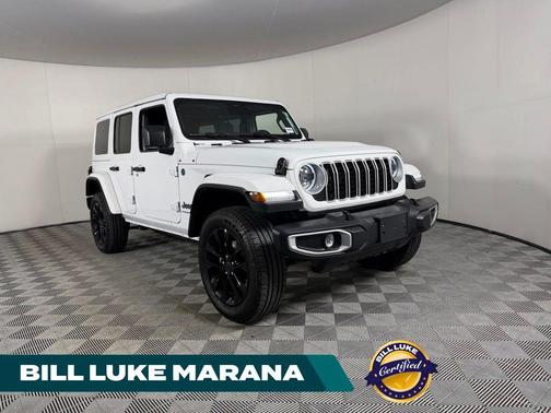 Bright White Clearcoat 2025 Jeep Wrangler 4xe Sahara