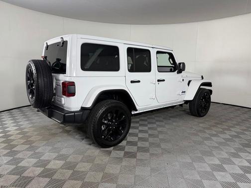 Bright White Clearcoat 2025 Jeep Wrangler 4xe Sahara