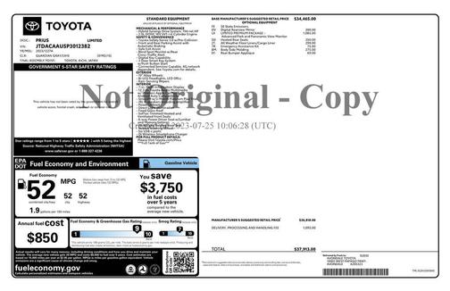 2023 Toyota Prius Limited