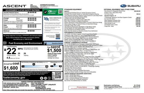 2022 Subaru Ascent Touring 7-Passenger