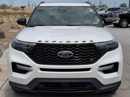 Star White Metallic Tri-Coat 2021 Ford Explorer ST