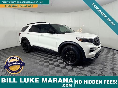 Star White Metallic Tri-Coat 2022 Ford Explorer ST