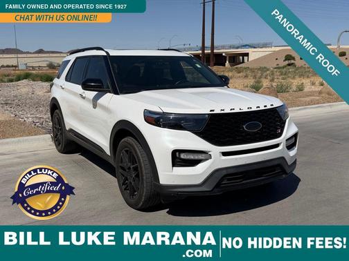 Star White Metallic Tri-Coat 2022 Ford Explorer ST
