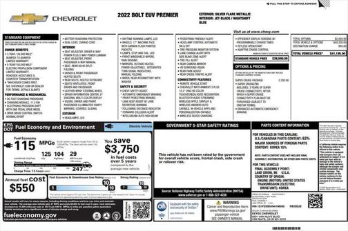 2022 Chevrolet Bolt EUV FWD Premier