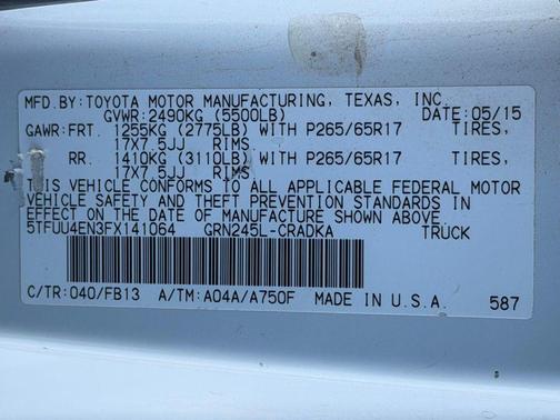 2015 Toyota Tacoma Base