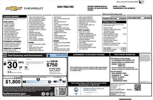2024 Chevrolet Trax FWD 2RS