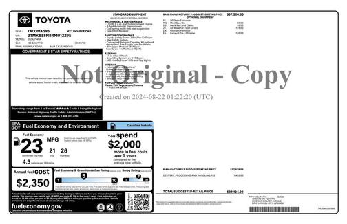 2024 Toyota Tacoma SR5