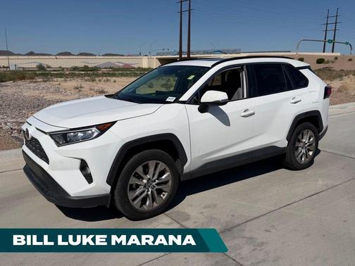 Super White 2020 Toyota RAV4 XLE Premium