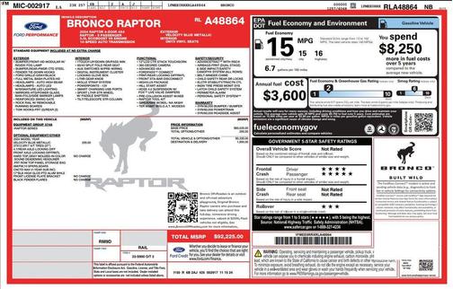 2024 Ford Bronco Raptor