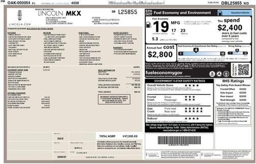 2013 Lincoln MKX Base