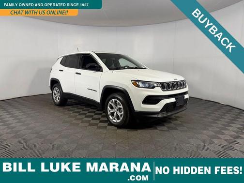 Bright White Clearcoat 2024 Jeep Compass Sport