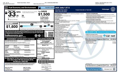 2025 Volkswagen Jetta 1.5T S