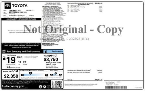 2023 Toyota Tundra Hybrid TRD Pro
