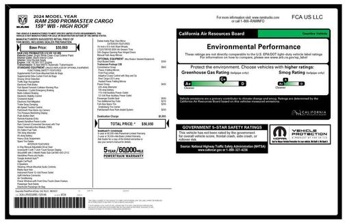 2024 RAM ProMaster 2500 Tradesman