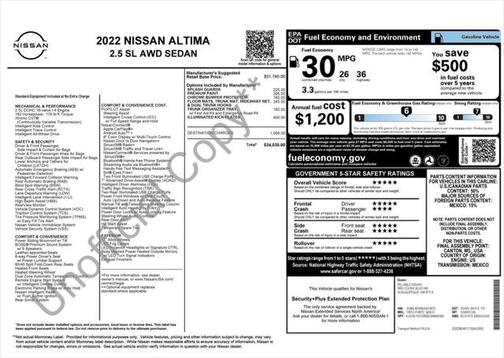 2022 Nissan Altima 2.5 SL