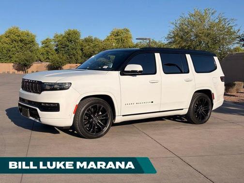 Bright White Clearcoat 2022 Jeep Grand Wagoneer Series II Obsidian 4x4