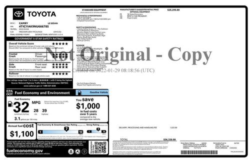 2022 Toyota Camry LE