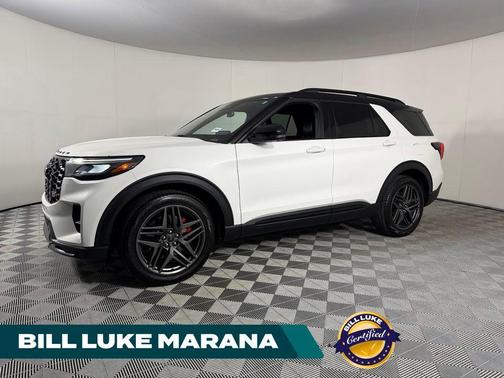 Star White Metallic Tri-Coat 2025 Ford Explorer ST