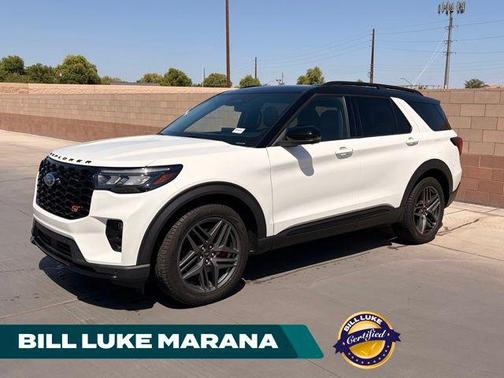 White Metallic 2025 Ford Explorer ST