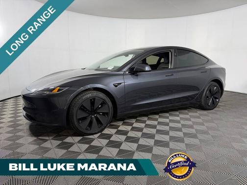 Stealth Gray 2025 Tesla Model 3 Long Range