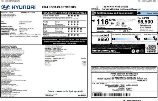 2024 Hyundai KONA EV SEL