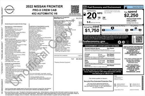 2022 Nissan Frontier PRO-X
