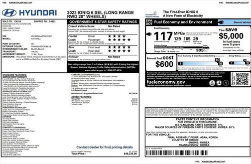 2023 Hyundai IONIQ 6 SEL