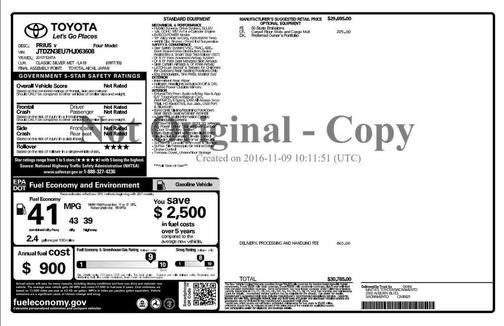 2017 Toyota Prius v Five