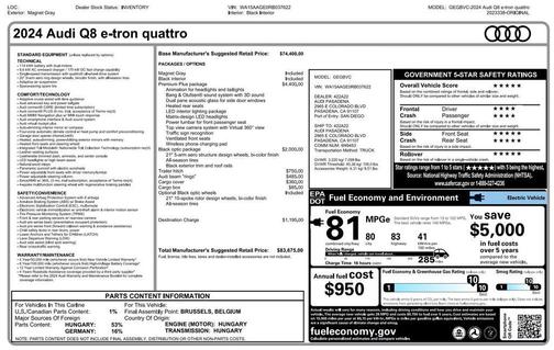 2024 Audi Q8 e-tron Premium Plus